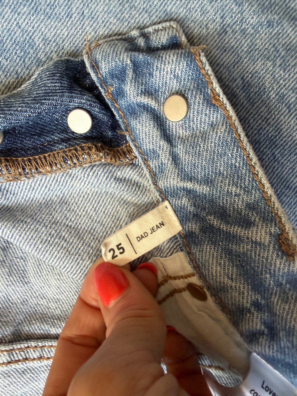 Pacsun Eco Two-Tone Blue Dad Jeans - Picture 9 of 9